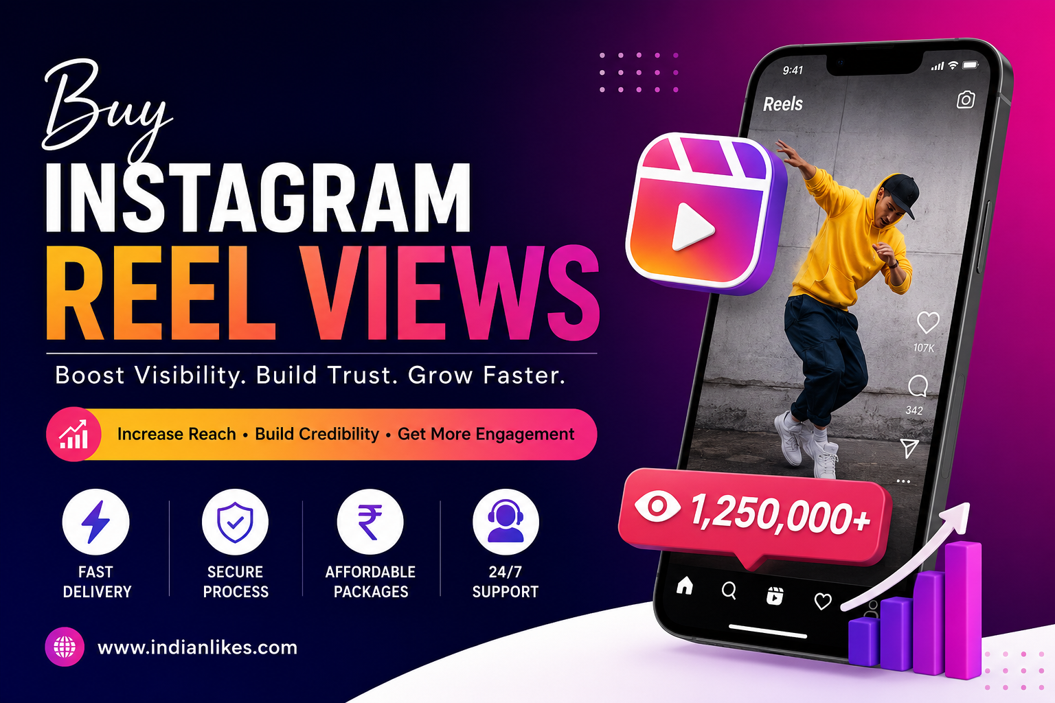 Buy Instagram Reels Views India